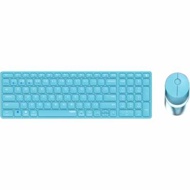 Rapoo 9750M Blau QWERTZ Kabelloses Multi-Mode-Deskset