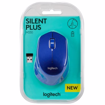 Logitech M330 Silent Plus blau