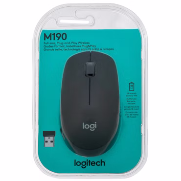 Logitech M190 anthrazit kabellose Maus