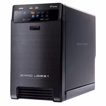 FANTEC QB-X2U31R schwarz 2 x 3,5 SATA Raid HDD USB 3.1