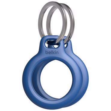 1x2 Belkin Schlüsselanhänger für Apple AirTag, blau MSC002btBL