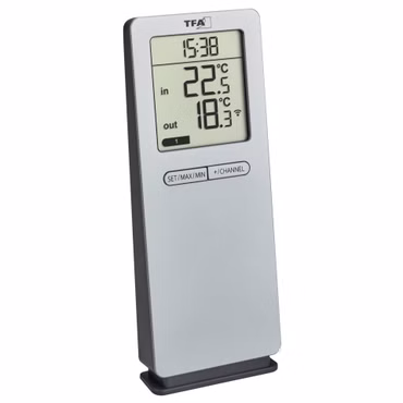 TFA 30.3071.54 silber LOGO 2.0 Funk-Thermometer