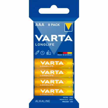 1x8 Varta Longlife AAA LR 3 Folienverpackung