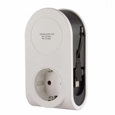 REV USB Ladegerät Flex 3in1 0,8 m + 1x Steckdose