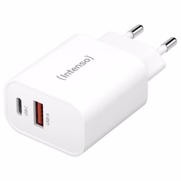 Intenso Power Adapter W30AC weiß 1x USB-A 1x USB-C 30W