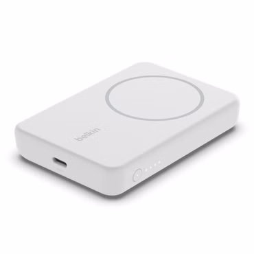 Belkin BOOST Charge mag./drahtl. 5.000mAh PB m.Fuß ws. BPD004btWT