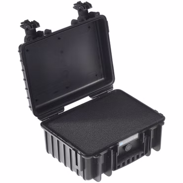 B&W Outdoor Case Type 3000 schwarz mit Schaumstoff Inlay