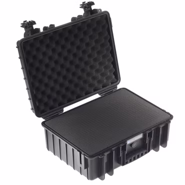B&W Outdoor Case Type 5000 schwarz mit Schaumstoff Inlay
