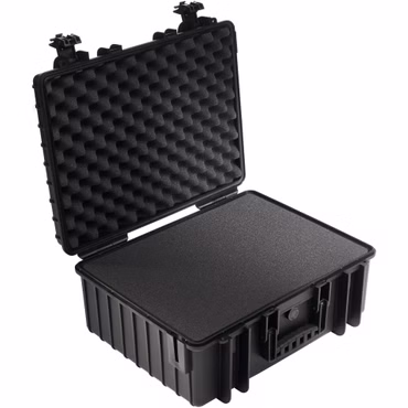 B&W Outdoor Case Type 6000 schwarz mit Schaumstoff Inlay