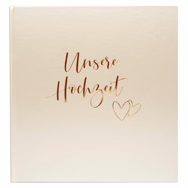 Goldbuch Herzklopfen 30x31 60 weiße Seiten Hochzeit 08174