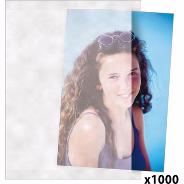 1x1000 Daiber Pergaminhüllen 13x18cm Öffnung Breitseite