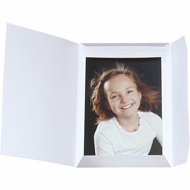 1x100 Daiber Portraitmappen Sprint-Line 13x18cm weiß