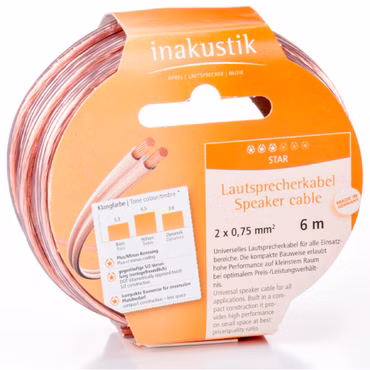 in-akustik Star Kabelring 10m Lautsprecherkabel 2 x 1,5mm