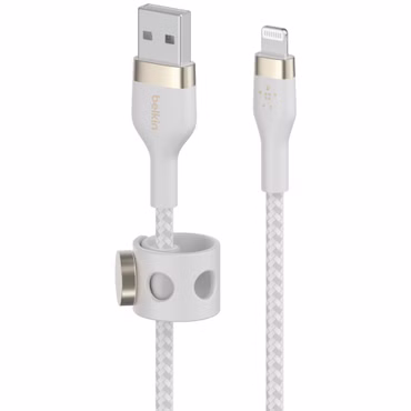Belkin Flex Lightning/USB-A 1m mfi zert., weiß CAA010bt1MWH