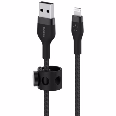 Belkin Flex Lightning/USB-A 2m mfi zert., schwarz CAA010bt2MBK