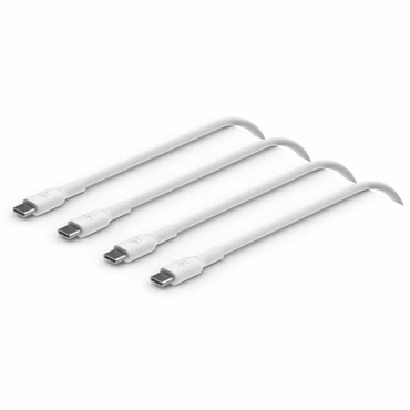 1x2 Belkin USB-C/USB-C 2.0 PVC 1m, Doppelp.weiß CAB003bt1MWH2PK