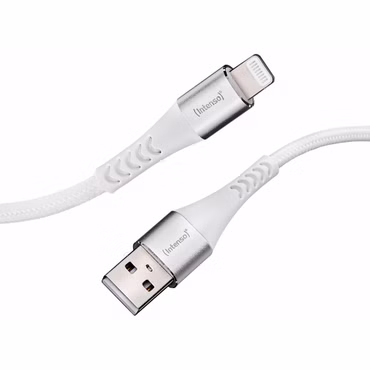 Intenso USB-Kabel A315L Nylon 1,5m weiß USB-A / Lightning 12W