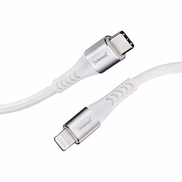 Intenso USB-Kabel C315L Nylon 1,5m weiß USB-C / Lightning 60W