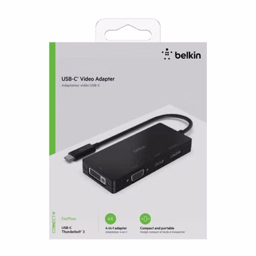 Belkin USB-C auf HDMI / VGA / DisplayPort-Adapter AVC003btBK