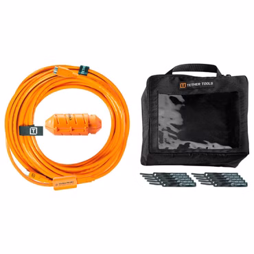Tether Tools USB-C zu Micro-B- Kabel-System 9,40m orange