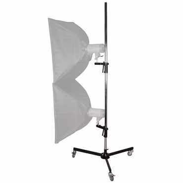 Walimex pro Roll-Stativ, 223cm, mit 2 Klemmhaltern