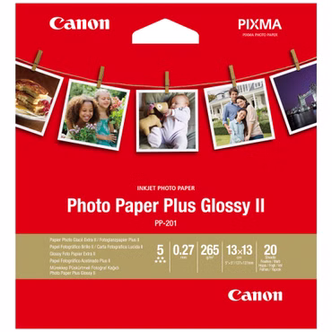Canon PP-201 13x13 cm 20 Blatt Photo Paper Plus Glossy II 265 g