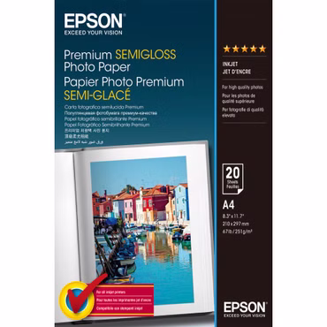 Epson Premium Semigloss Photo A 4, 251 g, 20 Blatt S 041332