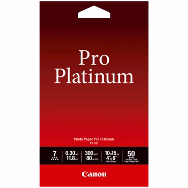 Canon PT-101 10x15 cm, 50 Blatt Photo Paper Pro Platinum 300 g