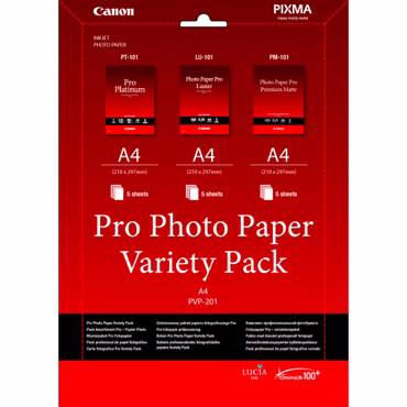 Canon PVP-201 Pro Photo Paper Variety Pack A 4 3x5 Blatt