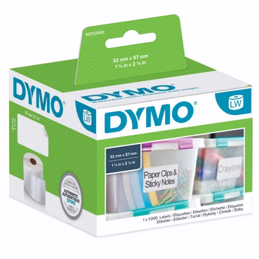 Dymo Vielzweck-Etiketten 32 x 57 mm weiß 1000 St. 11354