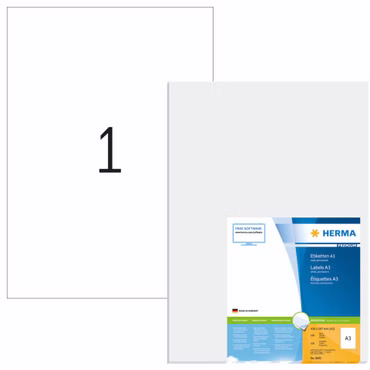 Herma Prem. Etiketten w. 420X297 100 Blatt DIN A3 100 Stück 8692