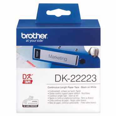 Brother Endlosetiketten Papier weiß, 30,48 m x 50 mm DK-22223