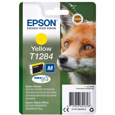 Epson Tintenpatrone yellow DURABrite T 128 T 1284