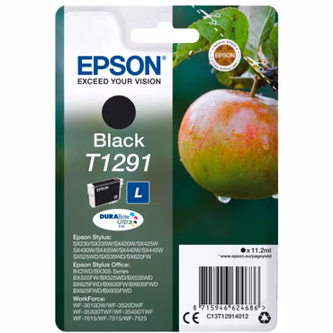 Epson Tintenpatrone schwarz DURABrite T 129 T 1291