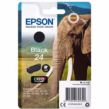 Epson Tintenpatrone schwarz Claria Photo HD T 242 T 2421
