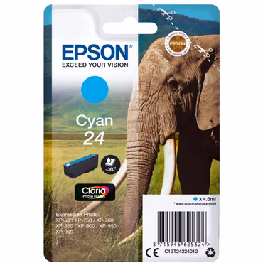 Epson Tintenpatrone cyan Claria Photo HD T 242 T 2422