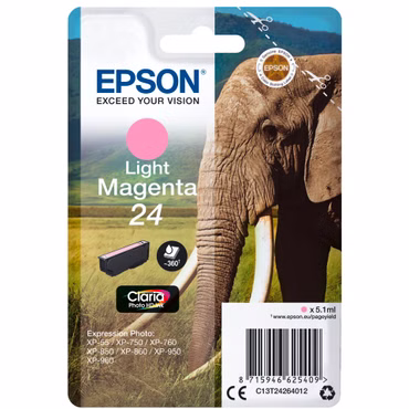 Epson Tintenpatrone light magenta Claria Photo HD T 2426