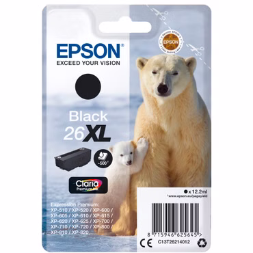 Epson Tintenpatrone XL schwarz Claria Premium T 262 T 2621
