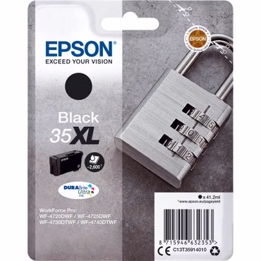 Epson Tintenpatrone schwarz DURABrite Ultra Ink 35 XL T 3591