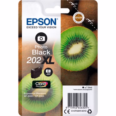 Epson Tintenpatrone photo black Claria Premium 202 XL T 02H1