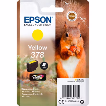 Epson Tintenpatrone yellow Claria Photo HD 378 T 3784