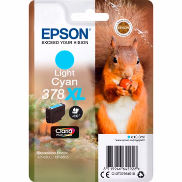 Epson Tintenpatrone light cyan Claria Photo HD 378 XL T 3795