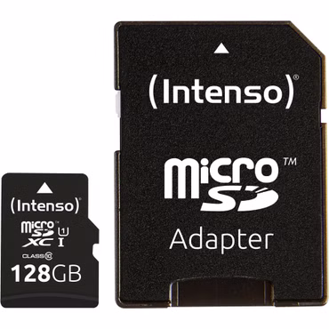 Intenso microSDXC Cards 128GB C10 UHS-I Premium mit Adapter