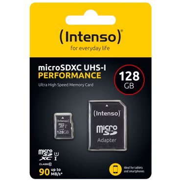 Intenso microSDXC 128GB C10 UHS-I U1 Performance Adapte