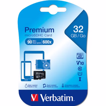 Verbatim microSDHC 32GB Class 10 UHS-I 44013
