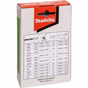 Makita 191H00-0 Sägekette 25cm 1,1mm 3/8 HM