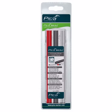 Pica BIG DRY Minen-Set FOR ALL Rot/Graphit/Weiss - SB