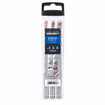 Alpen SDS+ F4 Box 3 tlg. 5-6-8x1 60