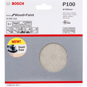 Bosch Netzschleifscheibe M480 150mm,K100,5x