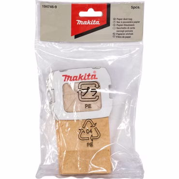 Makita 194746-9 Staubsack Papier 5Stk